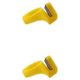 thumbnail image 2 of Matsuzay Anillo rebanador de hilo de coser ABS, extremo abierto, ajustable, resistente al desgarro, cordón bordado, accesorios para cortar, Amarillo 2piezas, 2 of 6