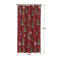 thumbnail image 5 of Red Christmas Tree and Snowflake Pattern Shower Curtain 36"x72" ,Bathroom Decorative Shower Curtains Set with 12 Hooks,Modern Waterproof Washable Shower Curtain, 5 of 6
