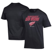 Men's Champion Black Detroit Red Wings Jersey T-Shirt