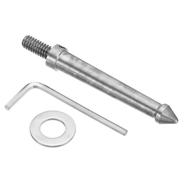 Unique Bargains 1/4 Inch Thread Tripod Spike 80mm Camera Tripod Ground Spike Screw Spike Mount Adapter Style 1, Silver