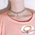 thumbnail image 4 of Jusqu'à 65 % de Rabais sur les Colliers SMihono pour Femmes, Chaîne de Clavicule Courte Colorée, Collier Arc-en-Ciel, 4 of 5
