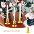 thumbnail image 6 of CIMAXIC 24Pcs Plastic Pillar Candleholder Sets with Golden Color for Festive Wedding Arrangements, 6 of 7