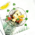 thumbnail image 4 of St. Patrick's Day Clover Cocktail Picks, 100 Pack Disposable Fruit Skewers, Green Shamrock Toothpicks for Party Appetizers, Drinks & Holiday Decor, 4 of 6