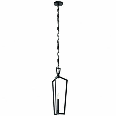 43497BK-Kichler Lighting-Abbotswell - 1 Light Pendant - with Traditional inspirations - 23.5 inches tall by 9.5 inches wide-Black Finish