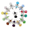 thumbnail image 2 of simhoa 12Pcs Tibetan Wing Charm Glass Pendant Jewelry Making Findings multi-colored, 2 of 8