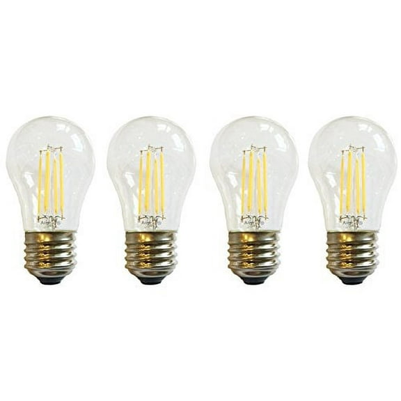 Anyray (4)-Bulbs LED Filament A15 4W (40-Watts Equivalent) Appliance Freezer Refrigerator Light Bulb E26