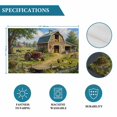 thumbnail image 6 of Farmhouse Barn Placemats Set of 4, Farm Countryside Landscape Washable Wipeable Table Mats for Dining Tables, Indoor Outdoor Kitchen Place Mats for Holiday Party Table Decor, 6 of 9