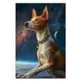 thumbnail image 3 of Hudo Ibizan Hound Dog on Space Poster Art - Ibizan Hound Dog Canvas Wall Art - Bedroom Decor - Dog Home Decor, 3 of 5
