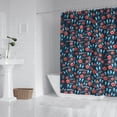 thumbnail image 2 of Watercolor Romantic Floral Curtain – Wildflower and Bloom Print Adds Aesthetic Touch to Bathroom Spaces, 2 of 5