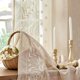 thumbnail image 3 of Cortinas Jinchan Winslow Sheer, 160 x 160 cm, bordadas, diseño floral, x2, 3 of 8
