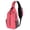 Red, variant on Chest Bag Travel Backpack for Men and Women, Lightweight Single Strap Backpack, Hiking Cycling,7x3.5x15 inchch