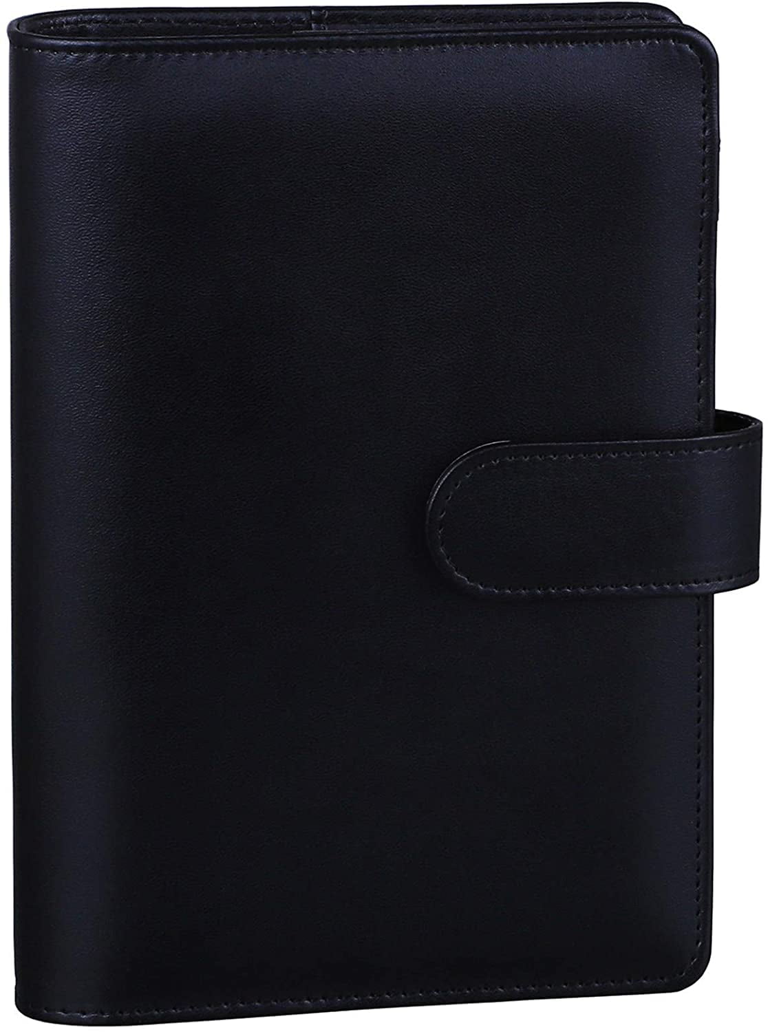 Antner A6 PU Leather Notebook Binder Refillable 6 Ring, Black - Walmart.com