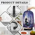 thumbnail image 5 of FKELYI Purple Lavender Cat Butterfly Print Blender Dustproof Cover Food Processors Dust Cover Anti Splash Stand Mixer Appliance Protector Covers for Coffee Maker, 5 of 6
