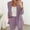 Dark Purple, variant on Stylish Women's Trousers Suit Set Business Casual Outfit Elegant and Pant Ensemble for Dates and Everyday Wear