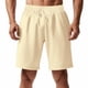 thumbnail image 1 of Mens Pantalones Cortos Cintura Elástica con Bolsillos Cuerda de Color Sólido, Moda Ocio Poliéster Transpirable, 1 of 8