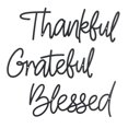 thumbnail image 1 of Decoración mural OYEFLY Thankful Grateful Blessed Metal, 1 of 8