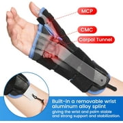 VELPEAU Wrist Brace Thumb Spica Splint Support for De Quervain's Tenosynovitis, Stabilizer for Arthritis, Sports Injuries Pain Relief for Men and Women (Medium, Right Hand)