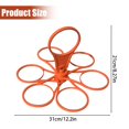 thumbnail image 3 of Foldable Rotating Cup Holder, Portable Multi Cup Carrier for Coffee Cups and Wine Glasses, Plastic Storage Rack for Party and Travel, 3 of 6