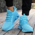 thumbnail image 4 of Men's Breathable Sneakers Lightweight Low-Top Running Shoes with Sole - / Grey - Athletic Footwear for Gym, & Casual Wear - Lace-Up Suitable for Outdoor & Everyday Use, men Shoes, 4 of 6