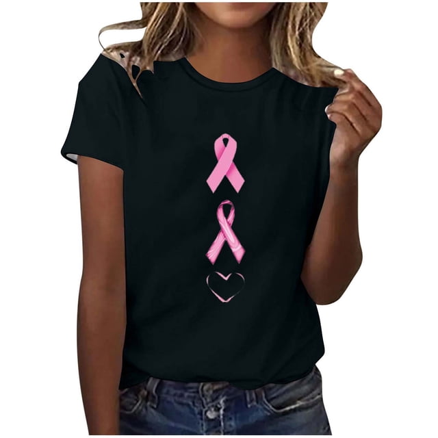 Tops Cortos para Mujeres, Cuello Redondo Impreso de Manga Corta Top Casual Hecho de Poliéster Cómodo para el Uso Diario de Primavera Verano, Manga Corta Top