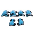 thumbnail image 1 of Juego de almohadillas protectoras Sunnimix 6PCS Patinaje Bicicleta Seguridad Rodillera Codo Pad Set Protector de Mano Azul l, ML, 1 of 8
