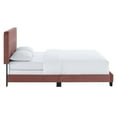 thumbnail image 4 of Celine Channel Tufted Performance Velvet Queen Bed Dusty Rose, 4 of 7