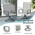 thumbnail image 5 of Vicllax 5-Pcs Round Outdoor Patio Dining Set Table and Chair Modern Style Metal for Deck Garden, 5 of 7