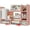 Pink, variant on Desk Shelves Desktop Organizer Shlef - White Office Organization for Top of Desk Organizers and Accessories Corner Bookshelf Table Top Shelving Small Hutch Decorations for Women Office