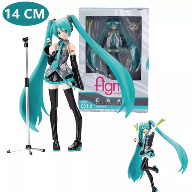 Hatsune Miku figura de acción modelo anime FIGMA estatua conjunta extraíble 14 cm regalo -...