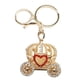 thumbnail image 2 of Llavero Con Diseño De Carro De Calabaza De Princesa, Decoración Con Diamantes De Imitación Brillantes, Llavero En Forma De Corazón Para Mujeres Y Niñas, 2 of 7