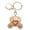Red, variant on Pumpkin Carriage Keychain Heart Shaped Decor Sparkle Rhinestones Princess Keyring, Blue (4.5 in / 11.5 cm)