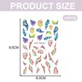 thumbnail image 2 of 10 hojas de pegatinas autoadhesivas para decoración de uñas, accesorios 3D para mujeres., 2 of 6