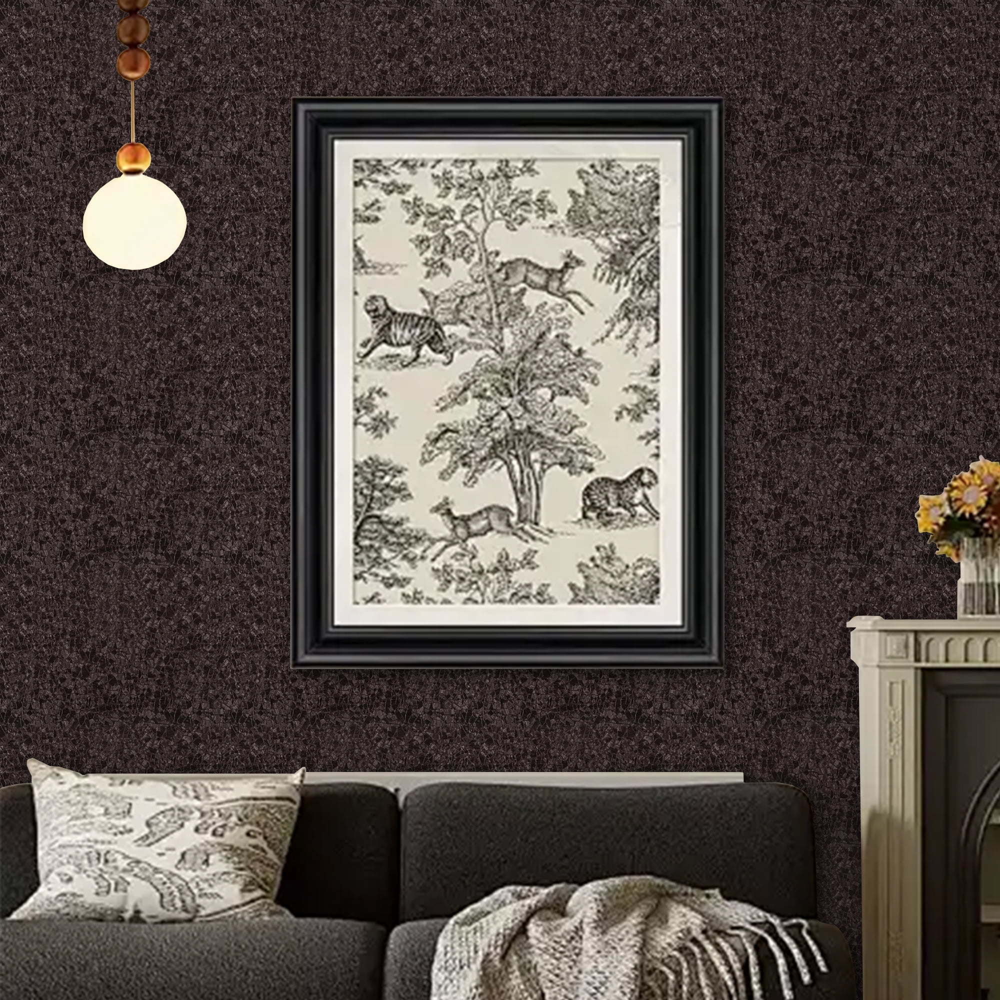 (4 pack) Abyssaly Brown Peel and Stick Wallpaper 15.7"×118", Thicken Modern Textured Embossed Wallpaper Self-Adhesive Removable Vinyl Contact Paper