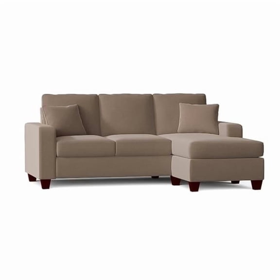 Neo Living NL731-FAWN-CHOF-BOX Josie Reversible Chaise Sofa Sectional, Tan