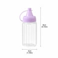 thumbnail image 2 of Mini Condiment Squeeze Bottles, Salad Dressing Container Sauce Bottles,BPA Free,1-Pack,Purple, 2 of 3