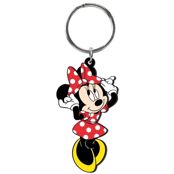 Mickey Mouse Soft Touch PVC Key RIng: Minnie