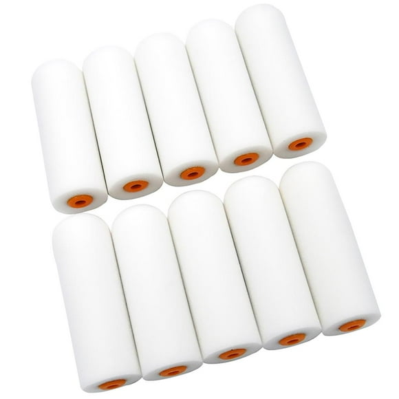 yuksok 10Pieces Professional Paint Foam Paint Roller Sleeves Wall Painting Decorating