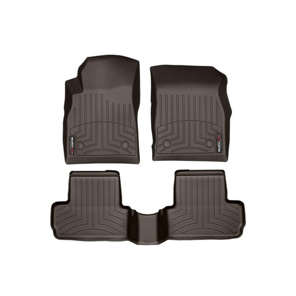 WeatherTech Custom Fit FloorLiners compatible with 2012-2017 Buick Verano - 1st & 2nd Row, Cocoa