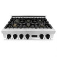 thumbnail image 3 of ZLINE 36 in. Autograph Edition Rangetop in Stainless Steel with Matte Black Accents (RTZ-36-MB), 3 of 5