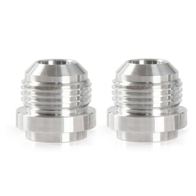 2 Pieces Aluminium Alloy Auto Fuel Line Adapter Portable Detachable Adapter Detachable Leakproof Replacement Automotive Water Air Fitting Accessories AN10