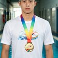 thumbnail image 4 of WASHWEPE De Metal Con Exclusivo Para Premio De Natación Con Para Ceremonia Deportiva, 4 of 8