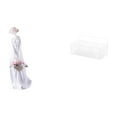 thumbnail image 1 of Figura de dama de con estantes de cesta de metal, estatua de niña nórdica moderna y organizador de pared para decoración de cocina, baño y s, 1 of 8