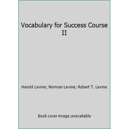 Vocabulary for Success Course II, Used [Paperback]
