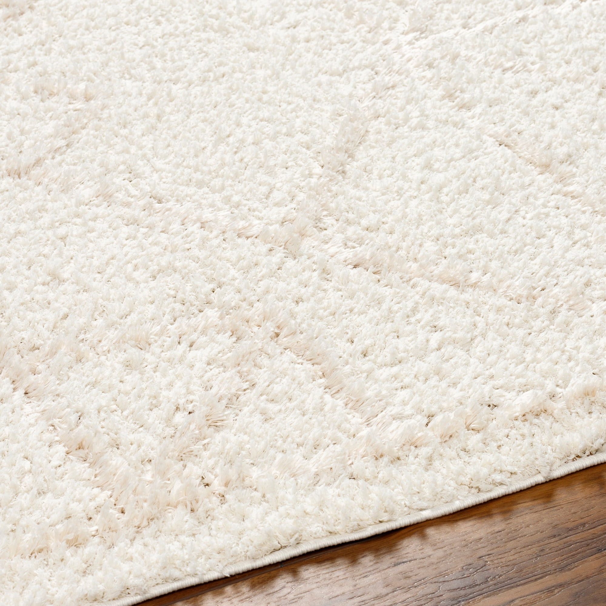 Artistic Wavers Maryland Shag Area Rug, 5'3" x 7', Cream