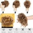 thumbnail image 3 of HAIRRO Messy Bun Hair Piece,Messy Hair Bun Scrunchies for Women Brown and Blonde Synthetic Wavy Curly Chignon Ponytail Hair Extensions 45G/1.5oz Updo Hairpiece for Daily Wear 1PCS, 3 of 7