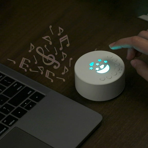 lulshou Portable Home Travel Intelligent Sleeper White Noise Machine Music Soothing Baby Sleep Music Sleeper, Makes People Feel Comfortable and Relaxed
