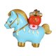 thumbnail image 3 of Figura de caballo Escultura animal Arte decorativo Artesanía Dibujos animados Coleccionables Feng Caballo azul, 3 of 8
