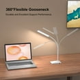 thumbnail image 4 of KOOTION 12W Desk Lamp 72 LEDs White Table Light Home or Office Work, 4 of 12