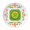 Rio Brazil Carnival Passion Flower Ceramics Plate Tableware Dinner Dish