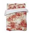 thumbnail image 2 of Quilts Twin Size, Red Ombre Soft Comforter Bedding Set for Bed, Gradient Abstract Art Vintage Lightweight Quilted Bedspread with Pillow Cover(2 Pieces) for All Season, 68x86 Inch, 2 of 6